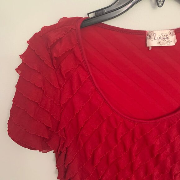 Lavish Women's Blouse S/L Like New - Picture 3 of 8